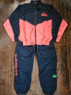 珍品 ★ クイックシルバー 上下 黒ピン ビンテージ ビラボン リップカール