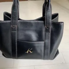 キタムラ レディース フォーマルバッグ レザートートバッグ ブラック