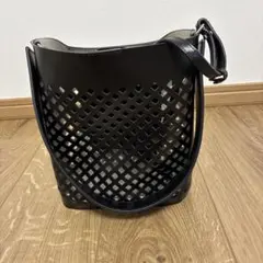 美品】YAHKI バケットバッグ グレー レザーバッグ - メルカリ