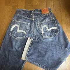 EVISU デニム　カモメ刺繍　32✖️35