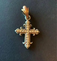 【美品】シルバー×ゴールド クロスペンダントトップ【アルページュ】