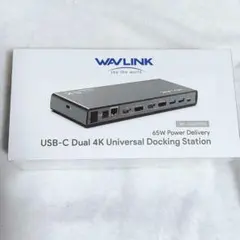WAVLINK USB-C ドッキングステーション デュアル4K 65W充電対応