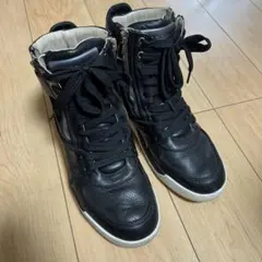 DOLCE & GABBANAサイドジップ レザー ハイカットスニーカーのサムネイル