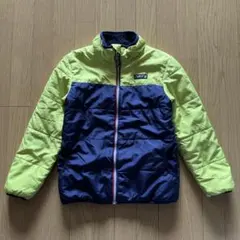 キッズ Navy アウター ジャンパー ネイビー 130 裏ボア グリーン 紺色