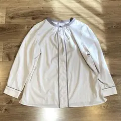 【美品】NOLLEY’S light 洗える 長袖ブラウス 薄ピンク色 38