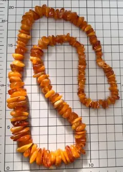 A8 ロイヤルアンバー★琥珀ネックレス 約63g