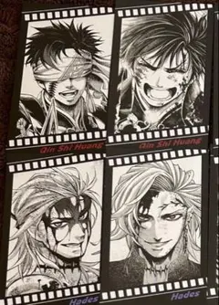 終末のワルキューレ 始皇帝 複製原画 複製原稿 2枚 おまけ ポスト