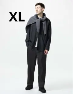 UNIQLO ワイドテーパードジーンズ 09BLACK XL