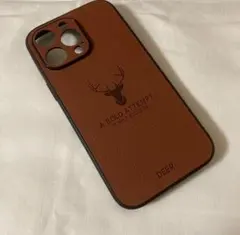 猫*巣様 【在庫処分！】iPhone14Promax レザー ブラウン 耐衝撃