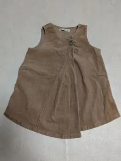 NAUGHTY COMPANY　ブラウン ノースリーブ ワンピース 80