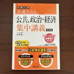 大学入学共通テスト 公共、政治・経済 集中講義 五訂版