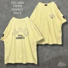 フィグアンドバイパー【F】ディズニープリンセス MID Tシャツ バックプリント
