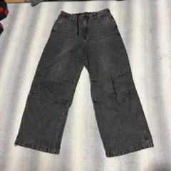 WEGO デニムパンツ ワイドパンツ ブラック