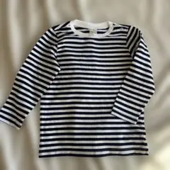 86cm ネイビーとホワイトストライプTシャツ