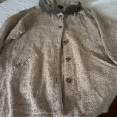 OXFORD QUINCY ファー付きカーディガン