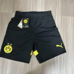 【値下げ！】PUMA ドルトムント サッカー パンツ 黒【新品未使用タグ付】