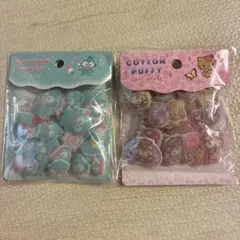 산리오 COTTON PUFFY シールフレーク ハンギョドン キティ