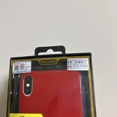 iPhone XS MAX用 強化ガラスケース レッドのサムネイル