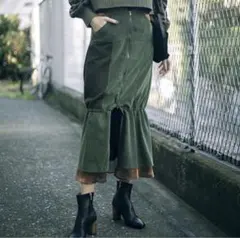 値下げ！AMERI DRAWSTRING ZIP SKIRT スカートのサムネイル