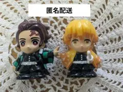 【炭治郎＆善逸】鬼滅の刃　すくい人形　ソフビ人形　ミニチュア　匿名配送