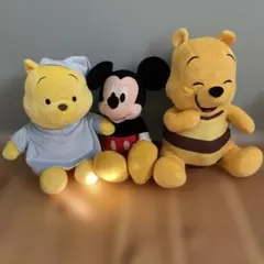 ディズニー ミッキー＆プーさんセット！ぬいぐるみ