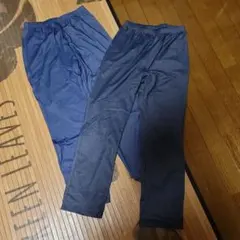 デニム風スキニー・スパッツパンツ・２枚セット