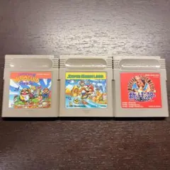 スーパーマリオランド　ワリオランド　ポケットモンスター赤　3本