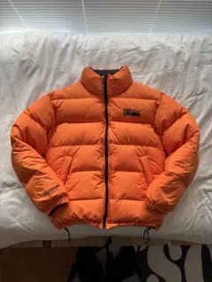 FIRST DOWN ダウンジャケット オレンジ ブラック