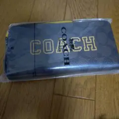 COACH 長財布 ダークブラウン レザー