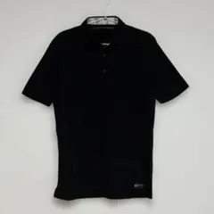 テットオム TETE HOMME ポロシャツ 半袖 綿麻混 ブラック サイズ5のサムネイル