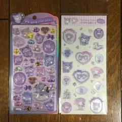 うるちゅるポップシール　サンリオ　ベビー　クロミ　マイメロ　すりガラス風シール