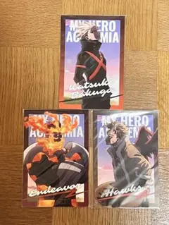 ヒロアカ 爆豪 エンデヴァー ホークス ポストカード セットヒーローストア特典