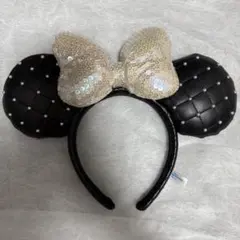 ミニーマウス風カチューシャ 黒