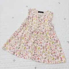 極美品　バーバリーロンドン　ワンピース　シャツ　花柄　90のサムネイル