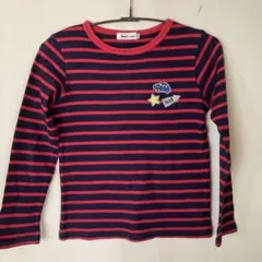 値下げ♡Noeil ame BeBe 長袖カットソー ネイビー/レッド