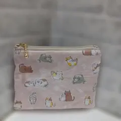 猫柄　ミニポーチ