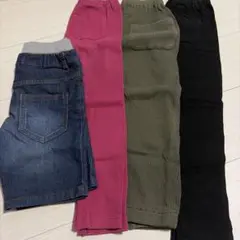 キッズ 長ズボン ロングパンツ 4枚セット まとめ売りのサムネイル