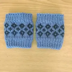 No.54 婦人サイズウール100%あったかリストウォーマー♪