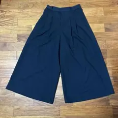 GU 黒 ワイドパンツ XL