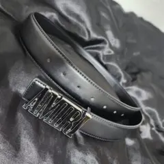 AMIRI ブラックレザーベルト