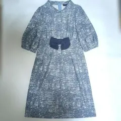 【美品】エムズグレイシー♡ワンピース♡ライトブルーグレー♡大きいサイズ♡42 2026年最新】エムズグレイシー 42の人気アイテム - メルカリ