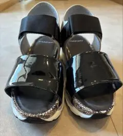 【美品】MANA スポーツサンダル 黒 36