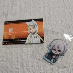 怪物事変　紺のトレーディングカード、ミハイのアクリルキーホルダーセット