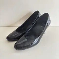 【定価2万・名品】ワコール サクセスウォーク 23.0E エナメル 黒 7cm