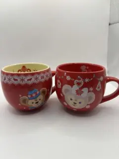ディズニー　スーベニアカップ　赤いマグカップ2個セット