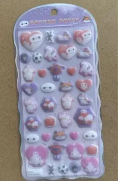 ベイマックス　コットンパフィー　シール　ふわふわ　ふわドロ