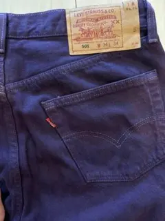 Made in USA Levi's 501 ダークパープル W34 L34 紫