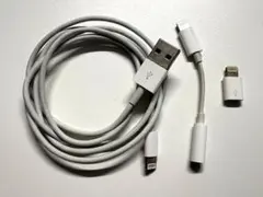 Apple純正 変換アダプター(イヤホンジャック/micro USB)