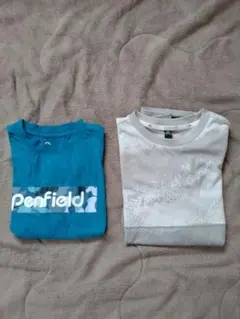 Penfield青Tシャツとadidas白Tシャツセットのサムネイル