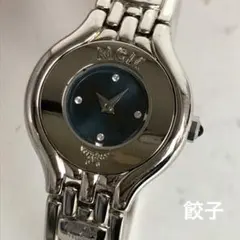 MCM エムシーエム 時計 腕時計 クォーツ ブルー 青 文字盤 ラインストーンのサムネイル